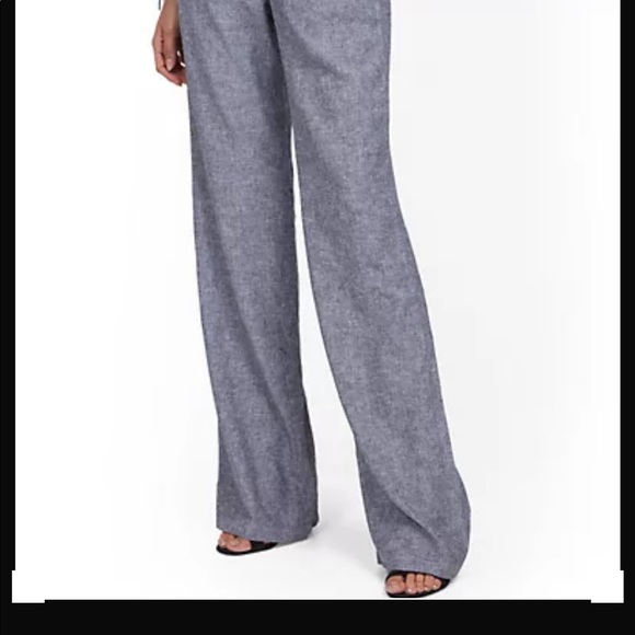 New York & Co. Linen Wide Leg Pants - Picture 2 of 7